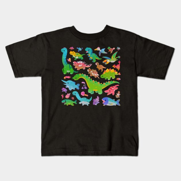 Jurassic baby Kids T-Shirt by pikaole